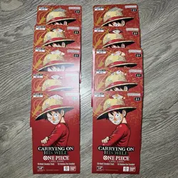 One Piece TCG OP-13 Carrying On His Will Sleeved Booster Pack Lot Of 10 - Image 2