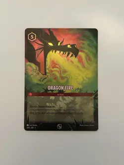 ✨Dragon Fire - Disney Lorcana Promo Cards (DLPC) 1/C1 - Image 1