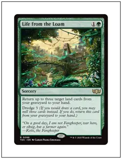1x Life from the Loam, Tarkir Dragonstorm Commander, Magic MTG NM - Image 1