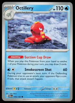 Octillery 034/182 Common Paradox Rift Pokemon Near Mint - Image 1