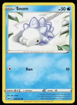Snom 063/202 Common Sword & Shield Pokemon Near Mint - Image 1
