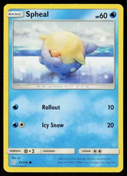 Spheal 49/236 Common Cosmic Eclipse Pokemon Near Mint - Image 1
