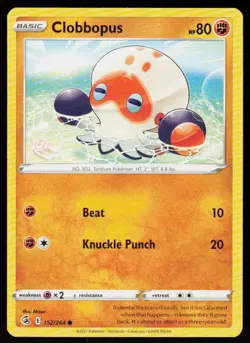Clobbopus 152/264 Common Fusion Strike Pokemon Near Mint - Image 1