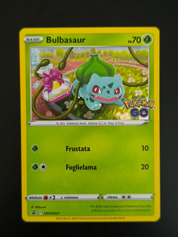 Carta Pokemon BULBASAUR SWSH231 Pokemon GO Black Star Promo Holo ITA Near Mint - Image 1