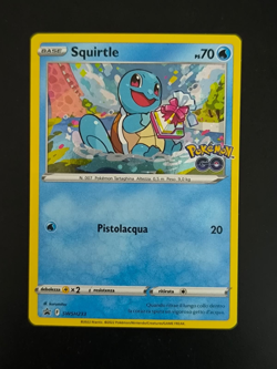 Carta Pokemon SQUIRTLE SWSH233 Pokemon GO Black Star Promo Holo ITA Near Mint - Image 1