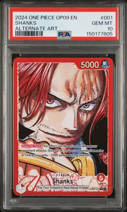 2024 ONE PIECE OP09-001 SHANKS ALTERNATE ART - Image 1