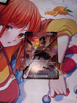 Portgas.D.Ace OP16-001 Alt Art Leader The Time Of Battle ENGLISH One Piece Card - Image 1