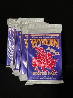 1994 Lot of 10 Wyvern CCG Card Game Limited Edition Booster Packs New Sealed - Image 1