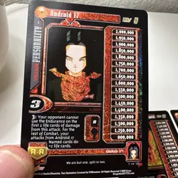 Dragon Ball GT 2004 Alt Foil And Foil Rare Personality Cards Android 17 NM/LP+ - Image 3