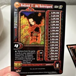 Dragon Ball GT 2004 Alt Foil And Foil Rare Personality Cards Android 17 NM/LP+ - Image 5