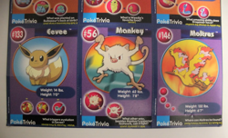 POKEMON - RARE UNCUT cards sheet - Burger King Bulbasaur Eevee Moltres Dragonair - Image 5