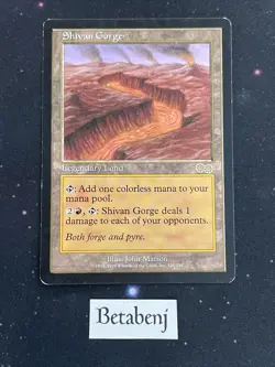 MTG Shivan Gorge - Urza's Saga - Image 1
