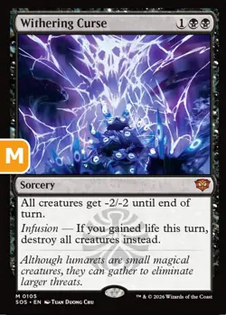MTG Withering Curse Strixhaven Mythic Sorcery NM - Image 1