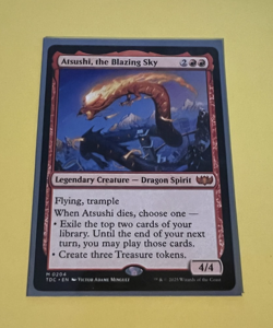 MTG - Atsushi, the Blazing Sky - Tarkir: Dragonstorm Commander - Image 1