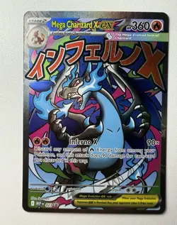 Pokemon Co Mega Charizard X EX 023 ME Mega Evolution Promo Holo Eng 360HP - Image 1