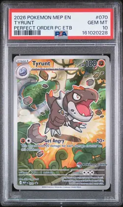 Tyrunt #070 Pokemon Center ETB Perfect Order - Holo PSA 10 - GEM MINT - Image 1
