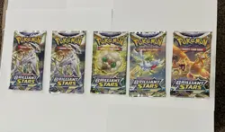 Pokemon TCG SW&SH 25 Pack Card Lot Evolving Skies Fusion Strike Brilliant Stars - Image 4