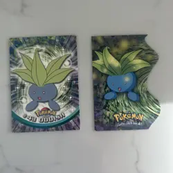Topps Pokemon Oddish Tv Animation Series And Die Cut Vintage Cards - Image 1