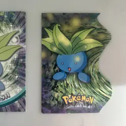Topps Pokemon Oddish Tv Animation Series And Die Cut Vintage Cards - Image 3