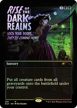 MTG FOIL Rise of the Dark Realms Secret Lair Borderless - Secret Lair #233 - Image 1