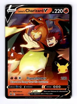Lance's Charizard V - SWS SWSH: Sword & S #SWSH133 (2020) Promo Holo NM Pokemon - Image 1