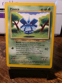 1x Lp Pineco -Near Mint - 61/75 - Neo Discovery - 2001 WoTC - Pokemon TCG - Image 1