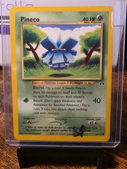 1x Lp Pineco -Near Mint - 61/75 - Neo Discovery - 2001 WoTC - Pokemon TCG - Image 3