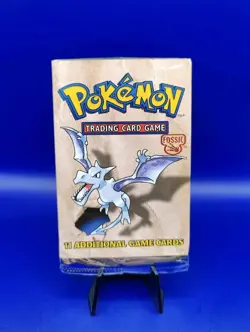 Pokemon Fossil Set EMPTY Booster Pack Aerodactyl Artwork Vintage WOTC 1999 #1 - Image 1