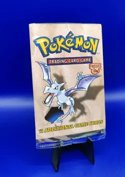 Pokemon Fossil Set EMPTY Booster Pack Aerodactyl Artwork Vintage WOTC 1999 #1 - Image 2