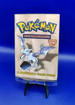 Pokemon Fossil Set EMPTY Booster Pack Aerodactyl Artwork Vintage WOTC 1999 #1 - Image 3