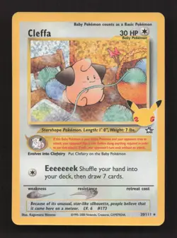 Cleffa 20/111 Rare Neo Genesis Pokemon Near Mint - Image 1