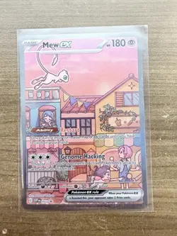 Mew ex SVP 053 Pokemon TCG Scarlet Violet 151 Black Star Promo Full Art - Image 1