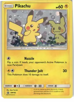 Pikachu - SM162 Holo Promo Sun & Moon Promo Pokemon Near Mint - Image 1