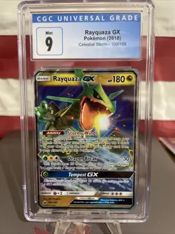 Pokemon TCG Rayquaza GX Celestial Storm Cgc 9 109/168 - Image 1