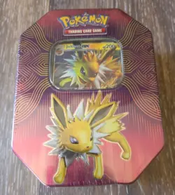 Pokemon TCG Elemental Power Tin Jolteon GX 4 Packs New Factory Sealed - Image 1