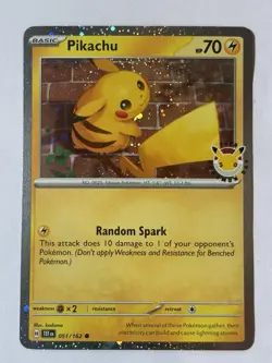 Pokemon Day 2026 Pikachu 051/162 Temporal Forces Stamped Cosmos Holo - Image 1