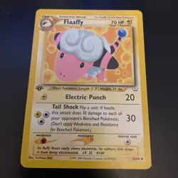 POKEMON FLAAFFY 28/64 1ST FIRST EDITION NON-HOLO 2000 NEO REVELATION WOTC NM - Image 1