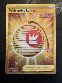Pokemon TCG Welcoming Lantern 230/198 Chilling Reign Gold Secret Rare NM - Image 1