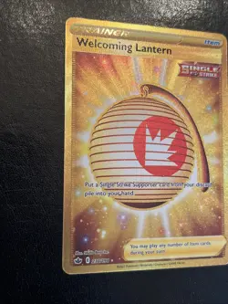 Pokemon TCG Welcoming Lantern 230/198 Chilling Reign Gold Secret Rare NM - Image 2