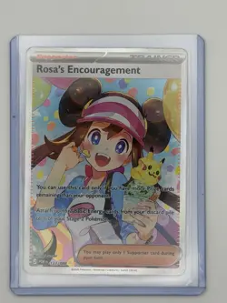 Rosa's Encouragement 123/088 Special Illustration Rare Pokemon Perfect Order - Image 1