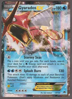 Pokemon Gyarados EX 26/122 BREAKpoint Ultra Rare Holo 2016 NM - Image 1