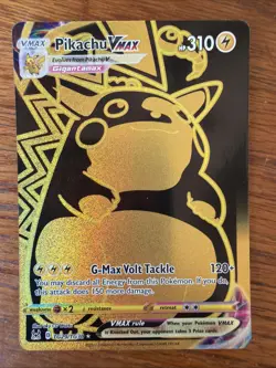 Pokemon TCG Pikachu VMAX #TG29/TG30 SWSH11: Lost Origin Ultra Rare Gold Holo - Image 1