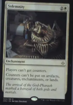 Solemnity - Hour of Devastation: #22, Magic: The Gathering Nm R160 - Image 1