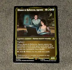 Magic The Gathering Shaun & Rebecca, Agents 0247 Etched Foil Rare - Image 1