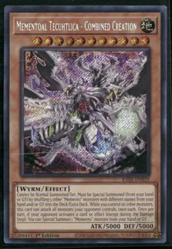 MEMENTOAL TECUHTLICA-COMBINED CREATION (SEC RARE) RA05-EN029 YU-GI-OH 1ST NM/M - Image 1