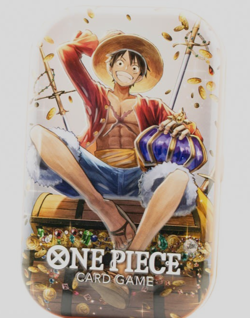 Monkey.D.Luffy Foil Promo P-075 Sealed w/ Original Tin One Piece TCG NM - Image 2