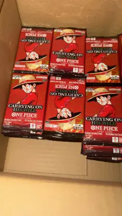 One Piece TCG OP13 100 booster Pack Carrying On His Will ENGLISH SEALED - Image 2