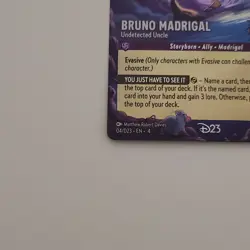 Disney Lorcana D23 Promo - Bruno Madrigal Undetected Uncle - 04/D23 - Image 5