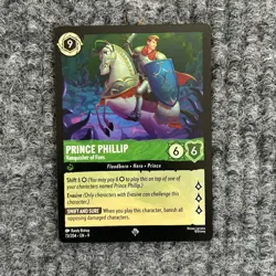 Disney Lorcana Fabled Prince Phillip Vanquisher of Foes 73/204 Super Rare NM - Image 1