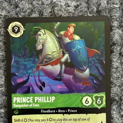 Disney Lorcana Fabled Prince Phillip Vanquisher of Foes 73/204 Super Rare NM - Image 3